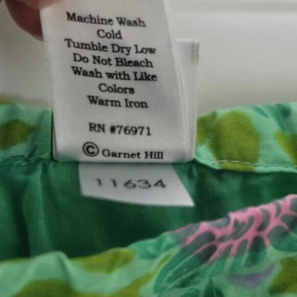 Garnet Hill A-Line Midi Cotton Floral Skirt - Picture 8 of 9